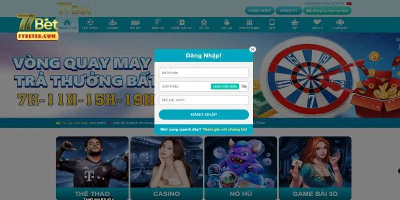 Cách thức đăng nhập